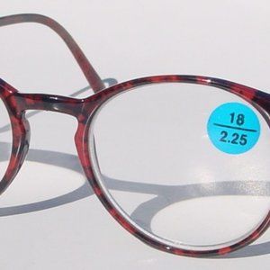 (NWT) Vintage 90's PC School Girl Reading Glasses (S. Burgundy)